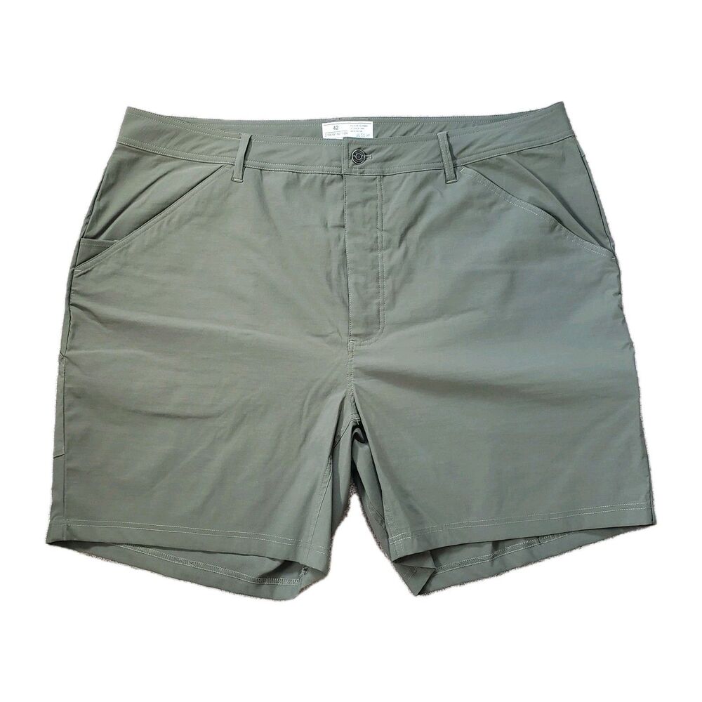Zero Foxtrot Military Green Size 42(FITS 44) Mens 7" Chino Shorts Olive Stretch